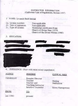 Levanah Shell Bdolak's Credentials (2)